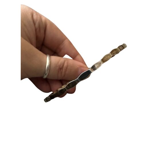 Sterling Silver Thin Bangle Bracelet Stacker - Picture 4 of 7